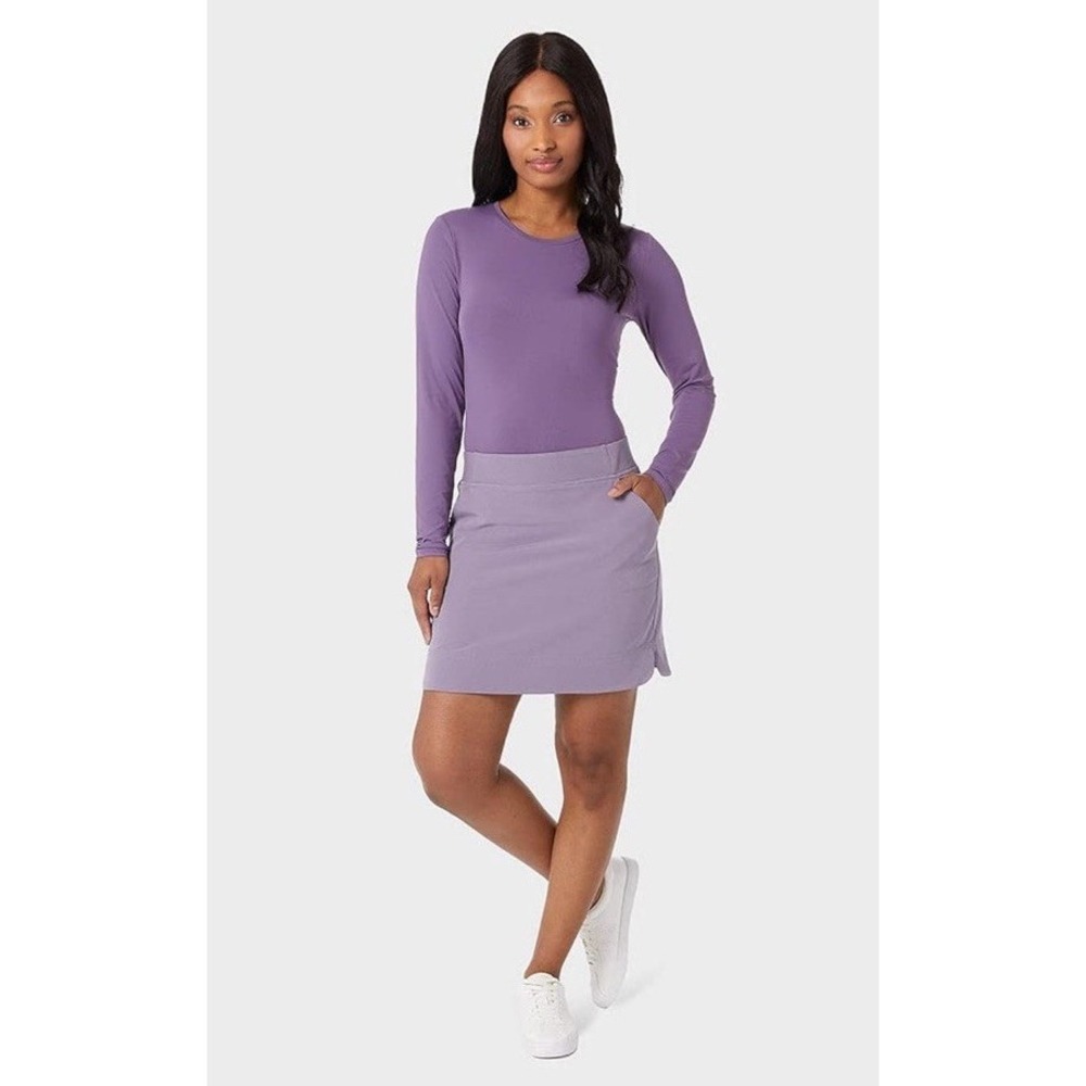 32 Degrees Skort XL Purple Athletic Golf Tennis Skirt Built in Shorts Pocket